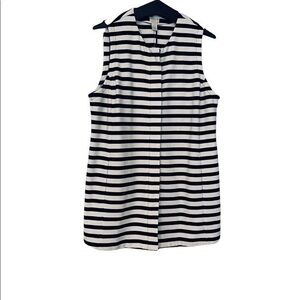 Chico’s Graphic Stripe Zip Up Vest | size 2 | New With Tags